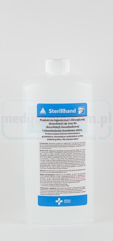 Sterillhand 1L Pumpendesinfektionsmittel für Hände (entspricht AHD, Velodes, Skinman)